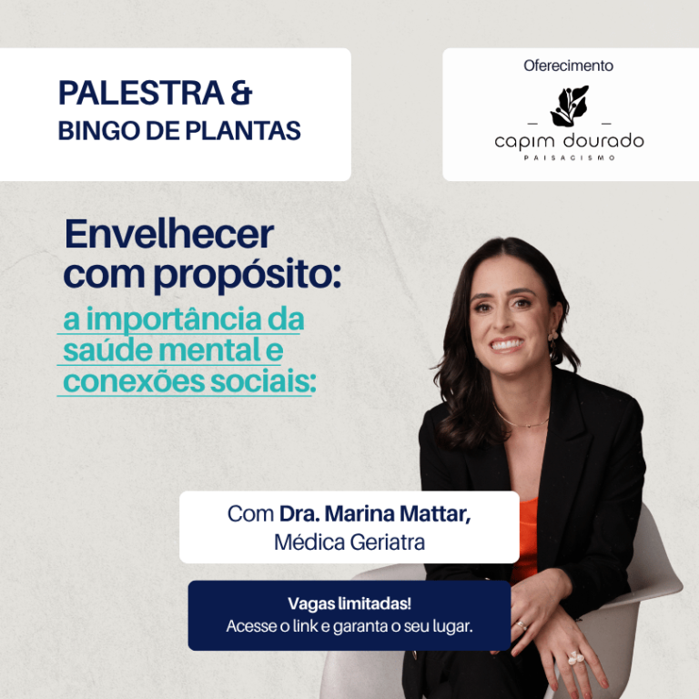 Capa  Envelhecer com propósito: a importância da saúde mental e conexões sociais