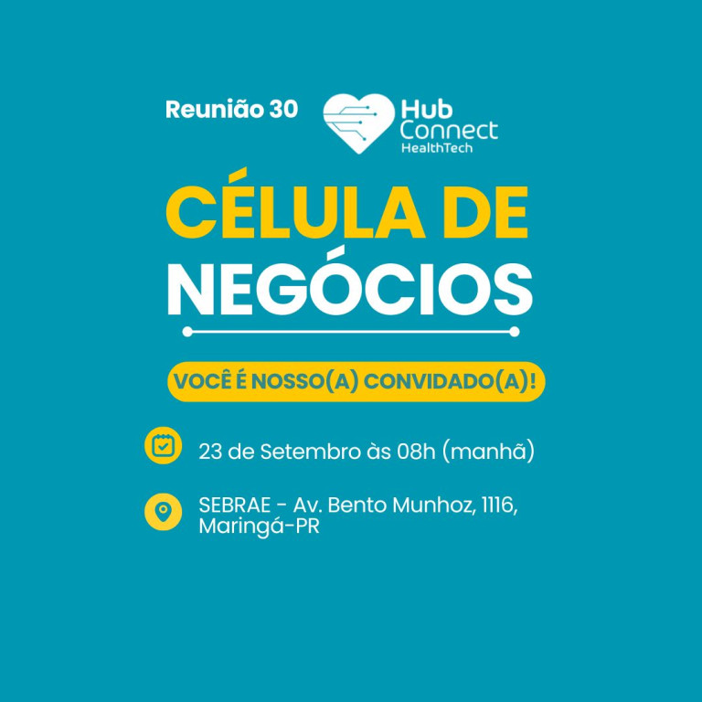 Capa Convite Célula de Negócios - Reunião 30