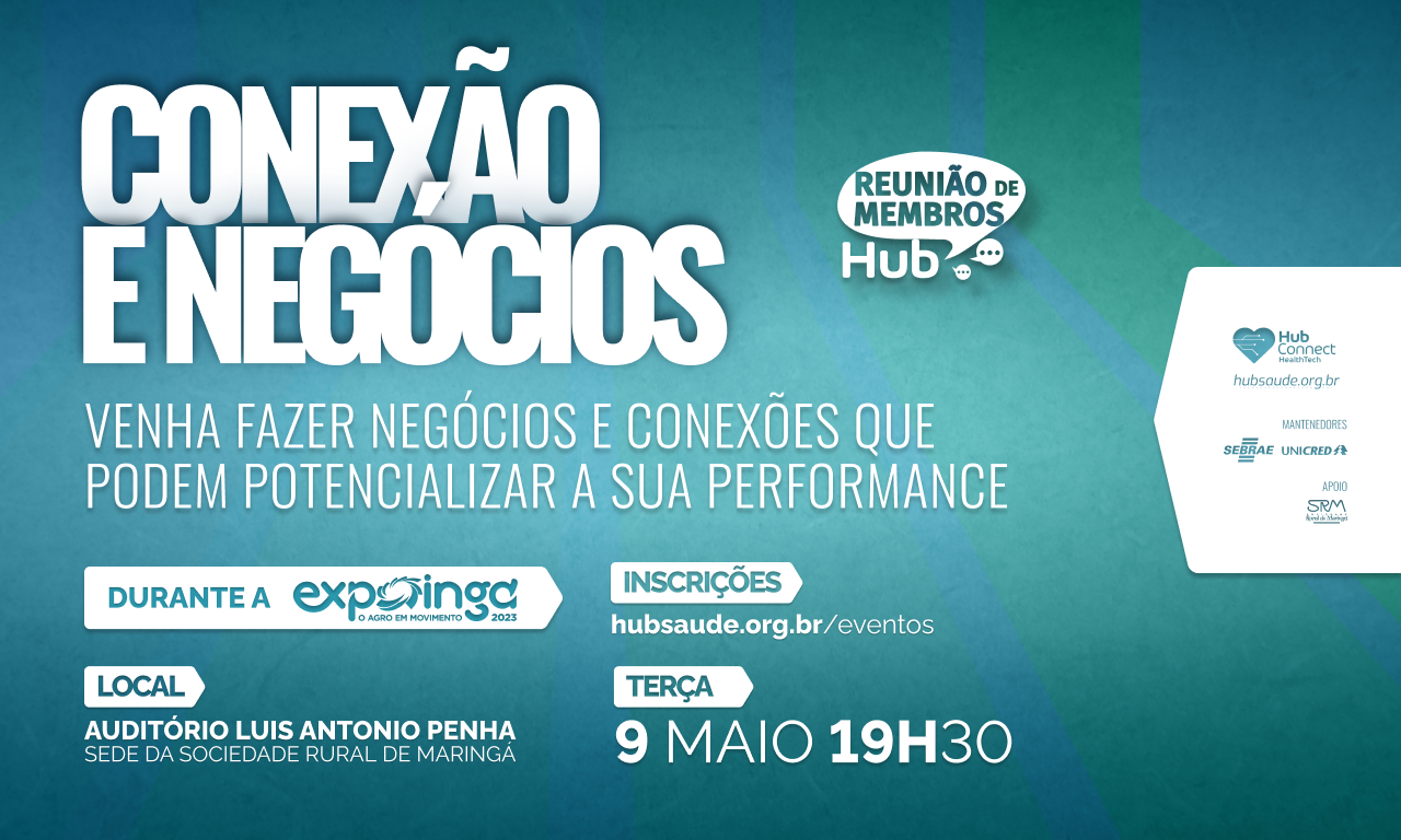 Capa Conexão e Negócios - Reunião de Membros de Maio