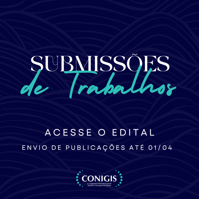 Imagem de Submissões de trabalhos - CONIGIS 2024