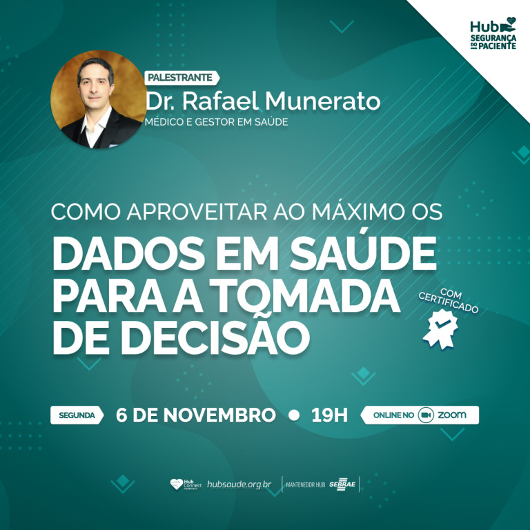 Capa Hub Segurança do Paciente: Como Aproveitar ao Máximo os Dados em Saúde para a Tomada de Decisão